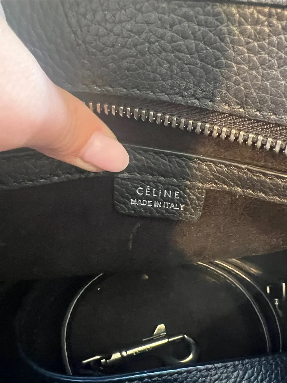 Celine structured pebbled